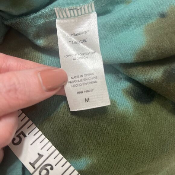 n: PHILANTHROPY Leonardo Dress Tie-Dye Martini V-Neck medium midi - Picture 12 of 13